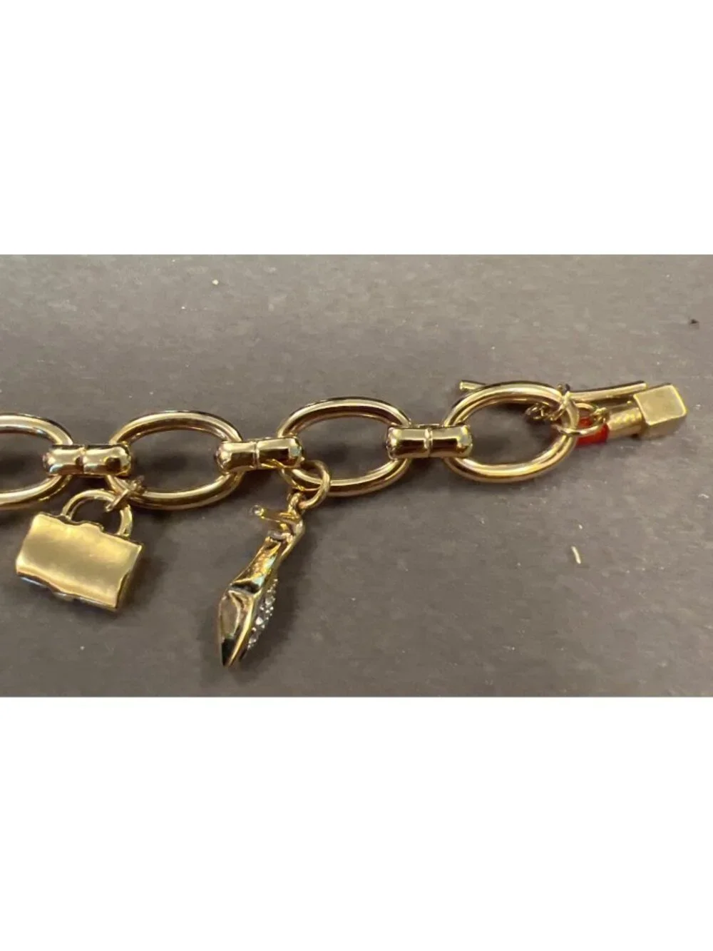 Harrods London Shop Till You Drop Charm Bracelet never worn in original box